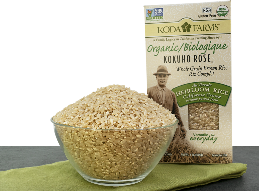 Heirloom Organic Brown Kokuho Rose Rice picture